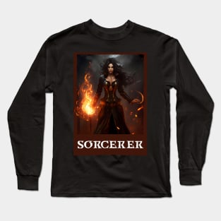 Inferno Sorceress. Diablo Long Sleeve T-Shirt